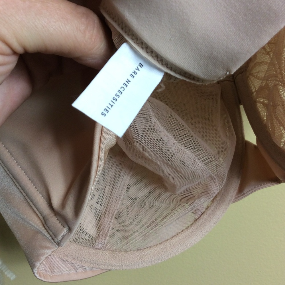 NWT Bare necessities online laced bra. 36G nude. - Picture 7 of 7